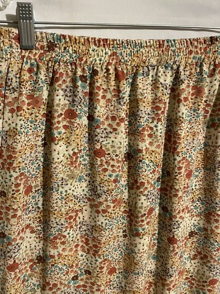 Pendleton Maxi Skirt S Womens Green Multicolor Floral Summer Lightweight Slits - Picture 8 of 12